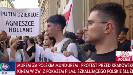 „Tylko świnie siedzą w kinie”. Protest przed kinem w Krakowie