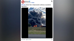 Gigantyczny pożar w Wielkopolsce. Jedna osoba poszkodowana