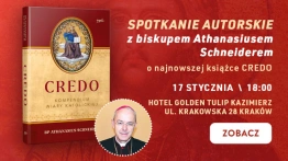 „Credo. Kompendium wiary katolickiej”. Wyjątkowe spotkanie z bp. Athanasiusem Schneiderem w Krakowie