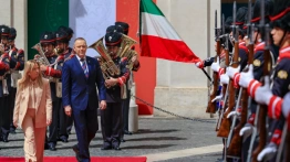 Karol Nawrocki w Rzymie. Prezydent spotkał się z prezydentem i premier Włoch