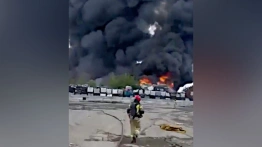 Siemianowice Śląskie. Gigantyczny pożar składowiska z niebezpiecznymi odpadami