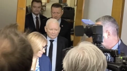 Prezes PiS po tajnym posiedzeniu Sejmu: Nie będę nic mówił