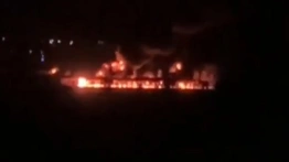 Rosyjskie okręty w ogniu po ataku ukraińskich dronów [Wideo]