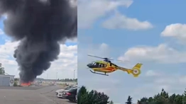 [Wideo] Śmierć dwóch osób w katastrofie awionetki na Bemowie