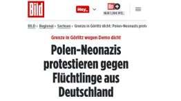 Niemiecka gazeta nazywa protestujących Polaków „neonazistami”