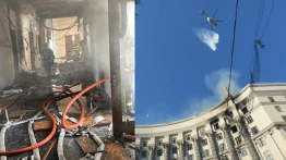 Rosja zaatakowała budynek ukraińskiego rządu