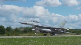 Ukraina już z nowymi myśliwcami F-16 [Wideo]