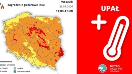 Uderzenie gorąca nad Polską. IMGW ostrzega: nawet 30 stopni, możliwe pożary lasów