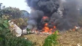 Tragedia w Kolumbii. Wojskowy Hercules rozbił się z setką osób na pokładzie [Wideo]