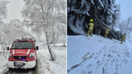 Podkarpacie sparaliżowane po ataku zimy. Dziesiątki tysięcy domów bez prądu, setki interwencji służb