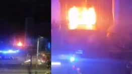 Policja ujęła sprawcę podpalenia drzwi bazyliki w Dąbrowie Górniczej [Wideo]
