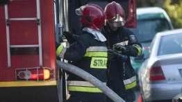 Gigantyczny pożar w Mińsku Mazowieckim. Strażacy opanowali ogień