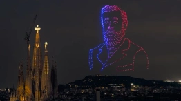 Hiszpania. Sagrada Familia otwarta z dronami i udziałem Leona XIV [Wideo]