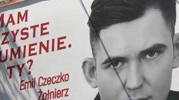 Emil Czeczko na billboardzie. Łukaszenka dalej wykorzystuje wizerunek zmarłego dezertera
