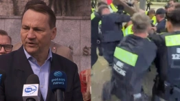 Jakie to żenujące! Tak Sikorski skomentował wydarzenia w Berlinie