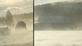 Zamieć jak ściana. Małopolska wieś znika pod śniegiem [Wideo]