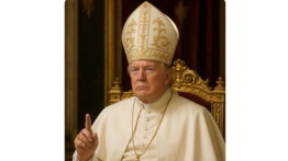 Trump papieżem? Szokująca grafika na stronie Białego Domu