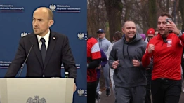 Myślał, myślał i wymyślił! Budce nie spodobał się… dres Nawrockiego