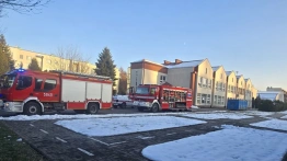 Ewakuacja szkoły w Wadowicach. Strażacy badają wyciek groźnej substancji chemicznej