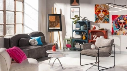 Wnętrze w stylu gallery art: pomysły ze sklepu meblowego [Materiał promocyjny]