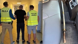 Zaatakował policjanta mieczem samurajskim podczas zatrzymania