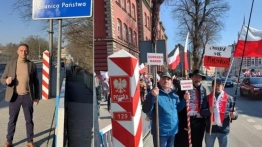 Dość przerzucaniu migrantów! - polski protest w Niemczech