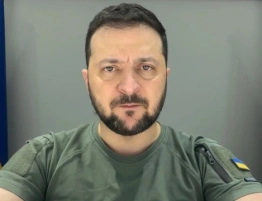 Zmasowany atak na Ukrainę. Zełenski: Rosjanie użyli Oriesznika
