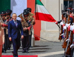 Karol Nawrocki w Rzymie. Prezydent spotkał się z prezydentem i premier Włoch