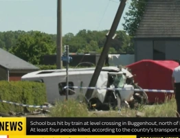 Dramat na przejeździe kolejowym w Belgii. Pociąg staranował szkolny bus z dziećmi