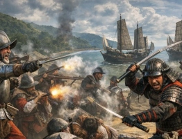 Starcie światów u wybrzeży Filipin. Garstka Hiszpanów pokonała setki samurajów