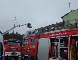 Ewakuowano niemal 100 osób. Pożar w domu pomocy społecznej w Lubuskiem [Wideo]