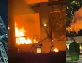 [Wideo] Rakiety nad Dubajem. Iran uderza w ZEA, eksplozja w luksusowym hotelu