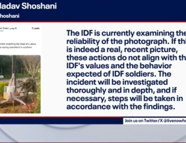 Siły Obronne Izraela wymieniają zniszczony krzyż w Libanie na nowy