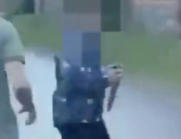 Szokujące sceny w Choszcznie. Uzbrojony w dwa noże Kubańczyk zatrzymany przez policję