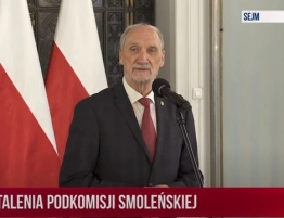 A. Macierewicz zaprezentował w Sejmie wyniki prac prof. Biniendy