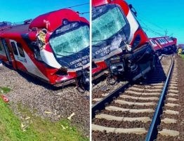 Tragedia na torach w Wielkopolsce. Pociąg wykoleił się po zderzeniu z ciężarówką