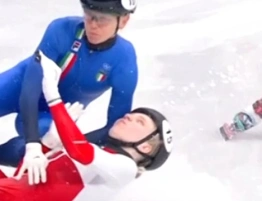 Groźny wypadek polskiej łyżwiarki w Mediolanie [Wideo]