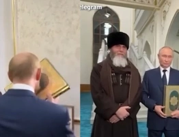 „Obrońca chrześcijan” Putin całuje Koran. Przeszedł na islam?