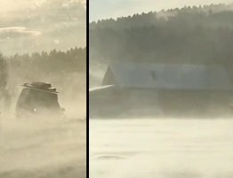 Zamieć jak ściana. Małopolska wieś znika pod śniegiem [Wideo]