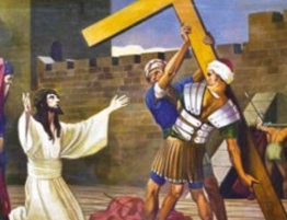 II STACJA Jezus bierze krzyż na swoje ramiona