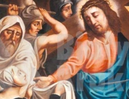 VI STACJA: Weronika ociera twarz Jezusa