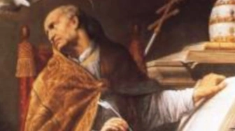 Św. Grzegorz Wielki, doktor Kościoła, który wprowadził zwyczaj odprawiania za zmarłych Mszy św. gregoriańskich