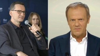 Skandaliczne słowa premiera. Morawiecki odpowiada: Jest jeden facet, który podpalił Polskę