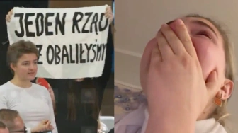 Tak płakała ze szczęścia po wyborach. Wczoraj została zakrzyczana na wiecu Tuska