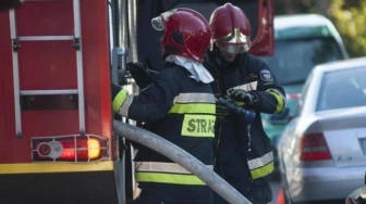 Pożar w szpitalu MSWiA w Bydgoszczy