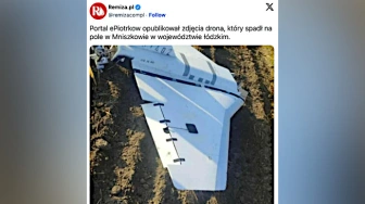 Jeden z dronów spadł aż w woj. łódzkim