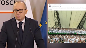 Prokuratura ściga kibiców za transparent o Trzaskowskim