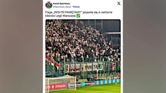 Ukraińskiemu ambasadorowi nie spodobał się transparent na meczu Legii