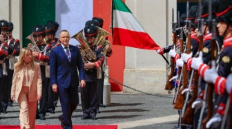 Karol Nawrocki w Rzymie. Prezydent spotkał się z prezydentem i premier Włoch