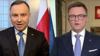 „Zamach stanu” jednym z tematów dzisiejszego spotkania prezydenta Dudy z marszałkiem Hołownią